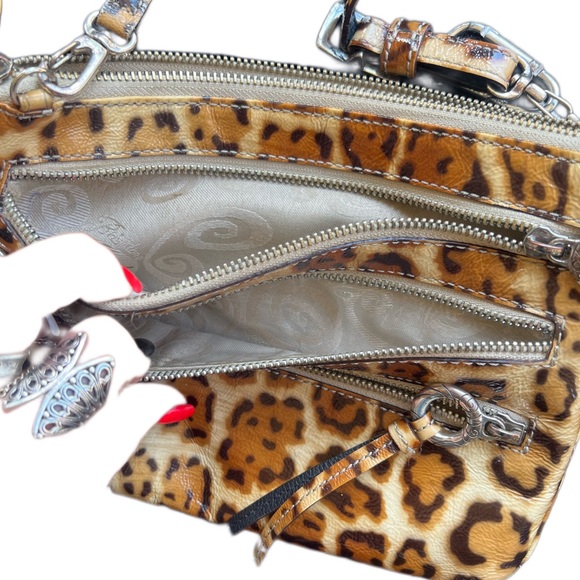 Rare & Retired - Brighton Zip Ocelot Leather Crossbody Bag - Picture 7 of 8